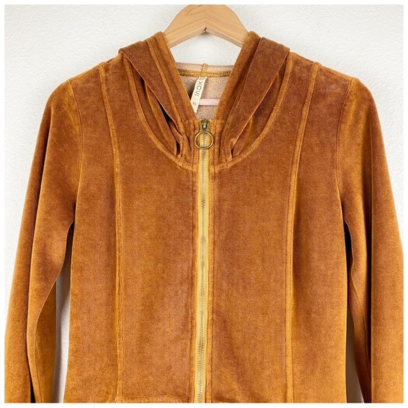 XCVI Demitra Hooded Jacket Golden Topaz Size XS - Picture 8 of 12